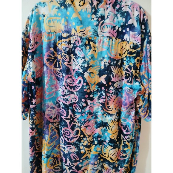 Tropical Tantrum Hawaii Mens XL Button Up Shirt Aloha Beach Vacation Party - Picture 3 of 4